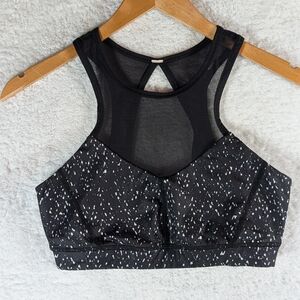 93-Lululemon Athletica Black and White Patterned Sports Bra No Pads